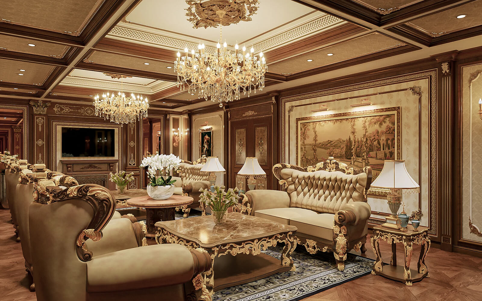 nội thất biệt thự long biên golf villas