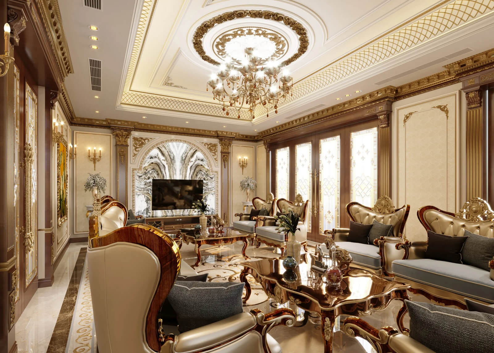 nội thất biệt thự long biên golf villas