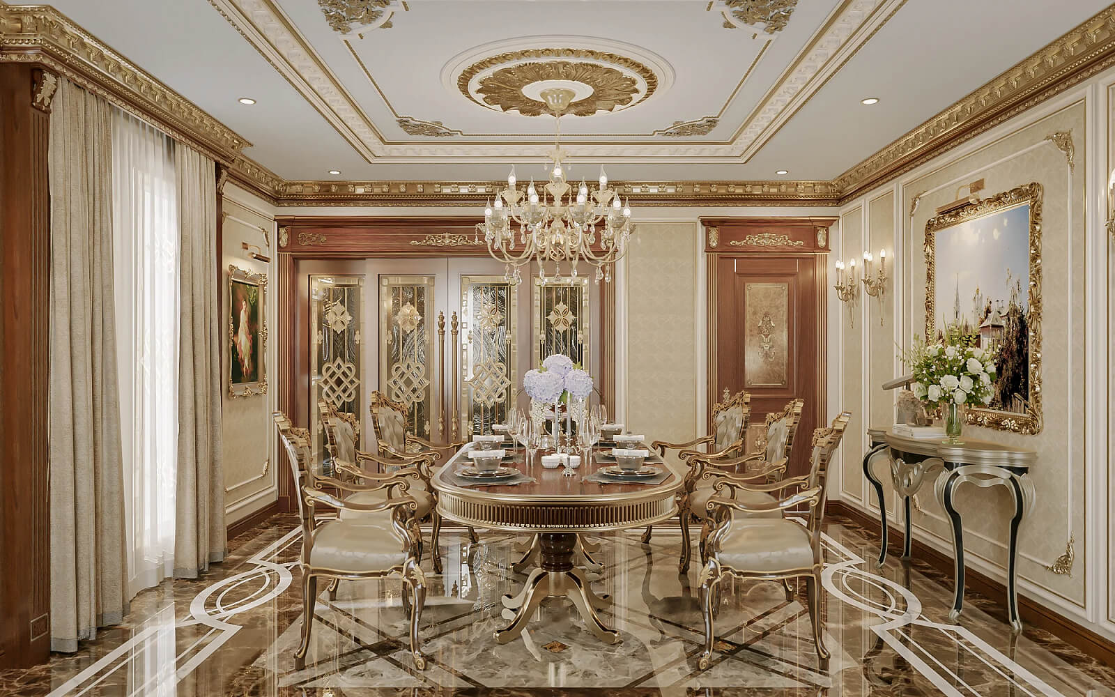 nội thất biệt thự long biên golf villas