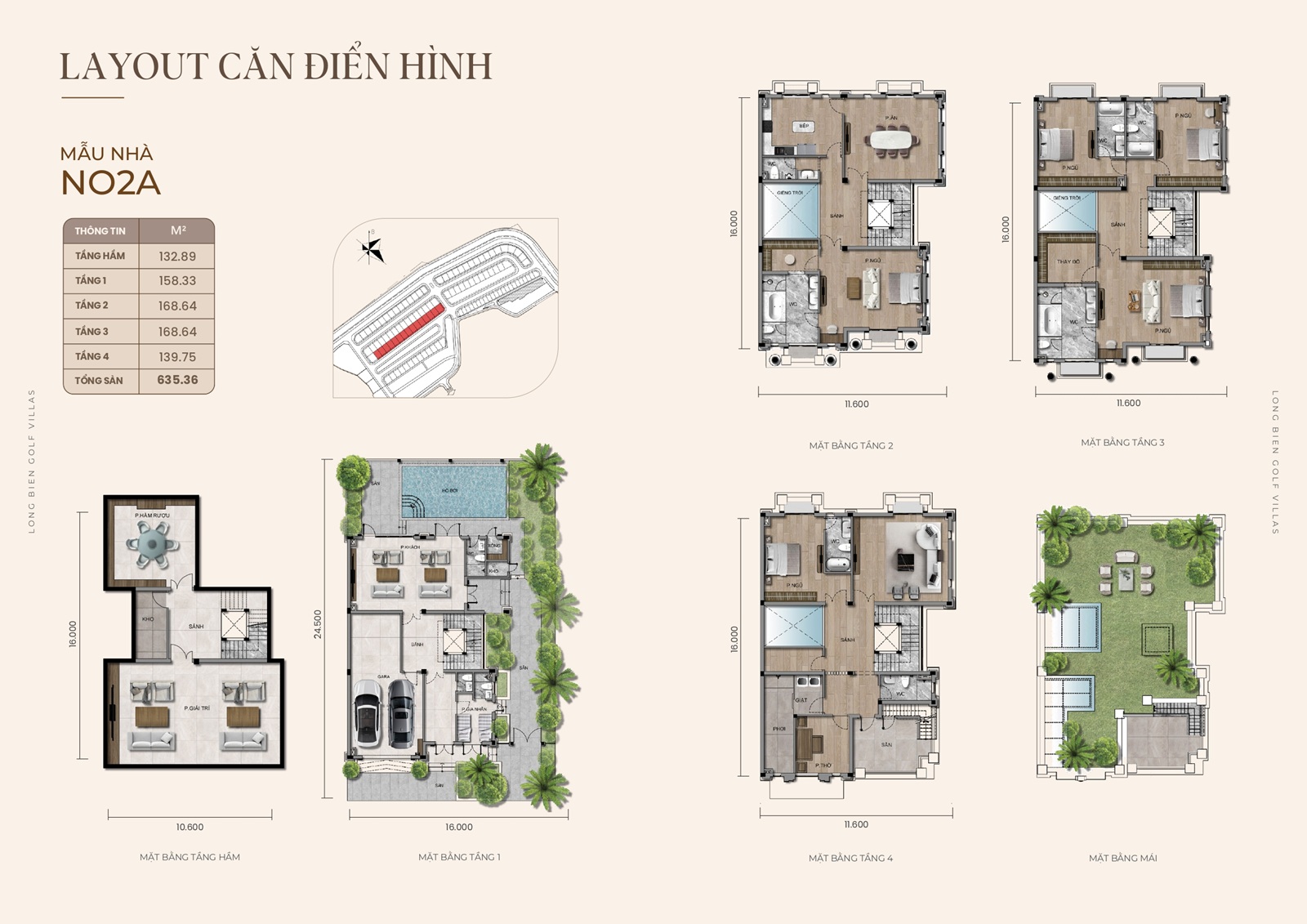 thiết kế biệt thự long biên golf villas