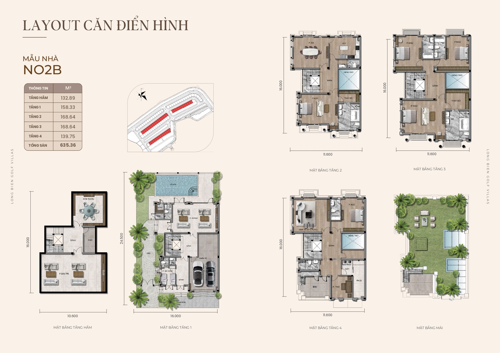 thiết kế biệt thự long biên golf villas